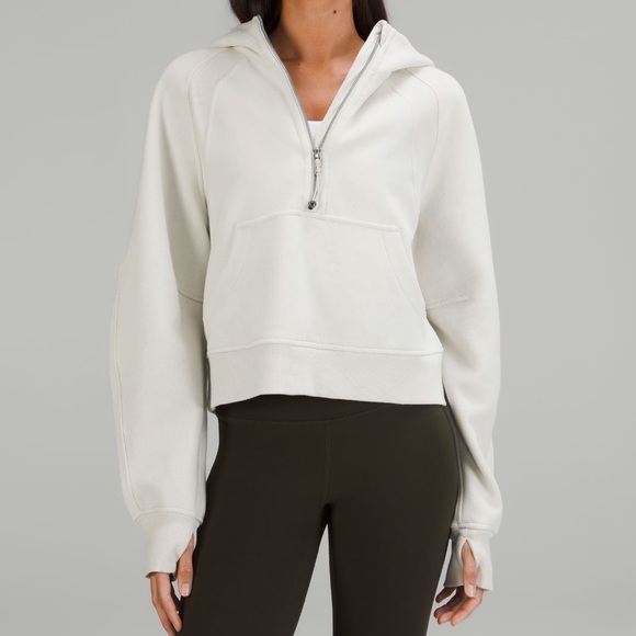 NWT Lululemon Scuba Oversized Half-Zip Hoodie Bone Size XS/S - Picture 8 of 11